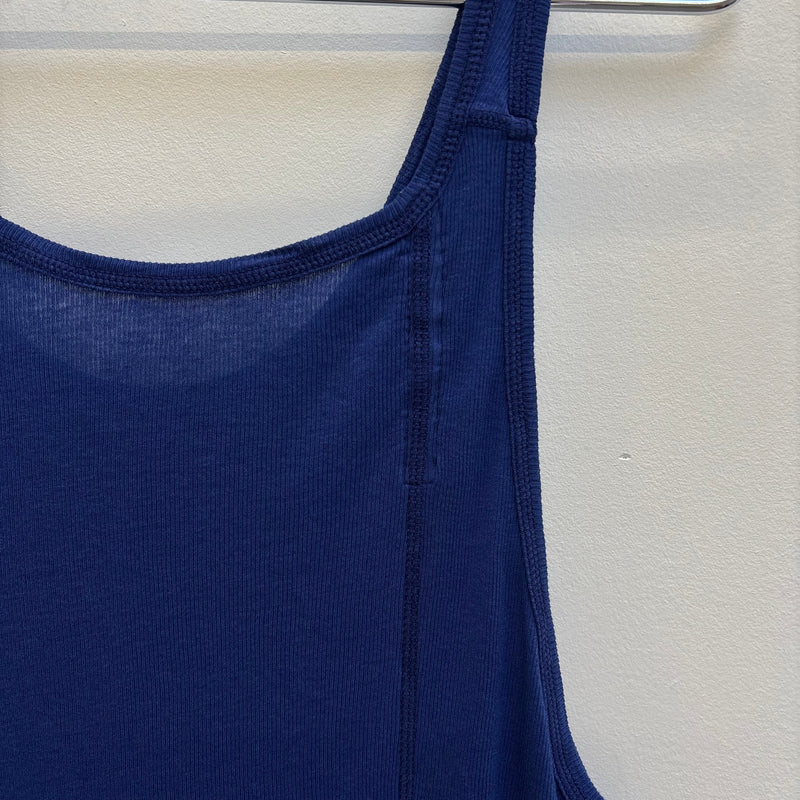 Boris Bidjan Saberi Nuclear Blue Micro Rib Tank Top
