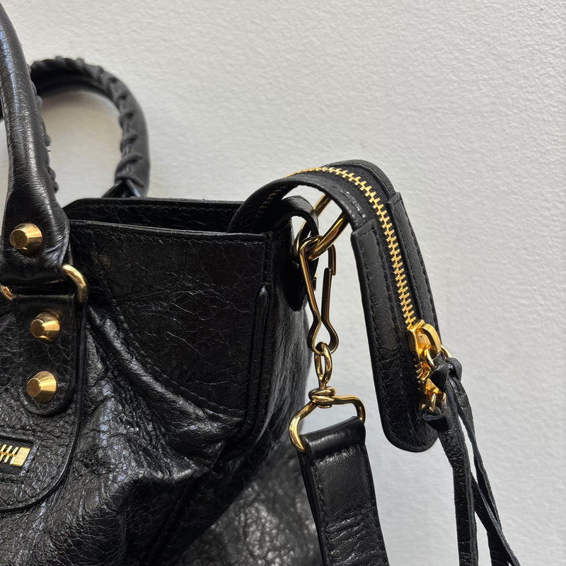 Balenciaga Velo Motocross Leather Handbag