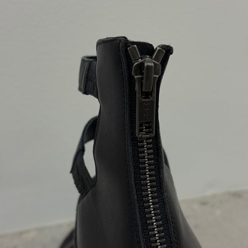 Helmut Lang Strap Leather Sandal Heels