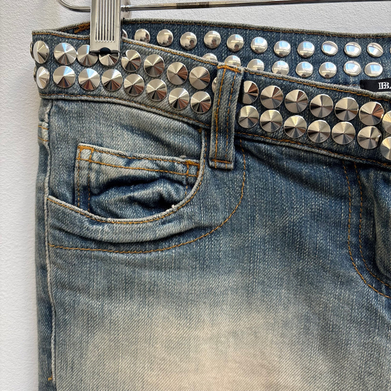 FW11 Balmain Studded Low Rise Skinny Jeans