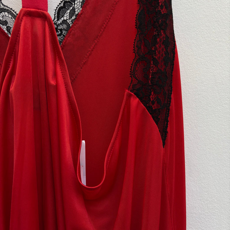 SS20 Junya Watanabe Lace Trim Buckle Strap Slip Dress