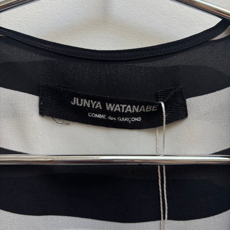 SS09 Junya Watanabe Striped Draped Top