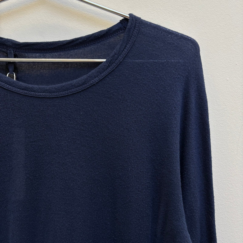 FW18 Boris Bidjan Saberi Dark Nuclear Blue Long Sleeve Tee