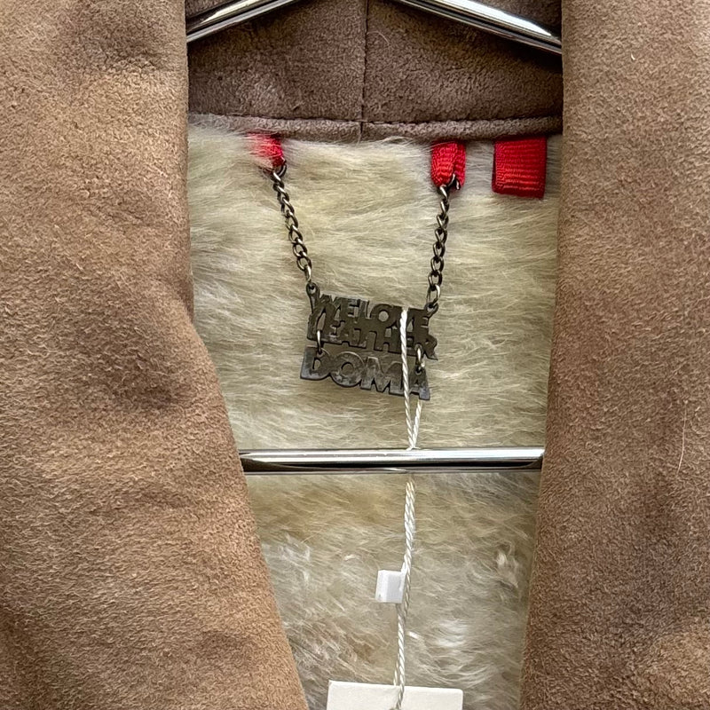 Damir Doma Suede & Fur Beige Moto Jacket