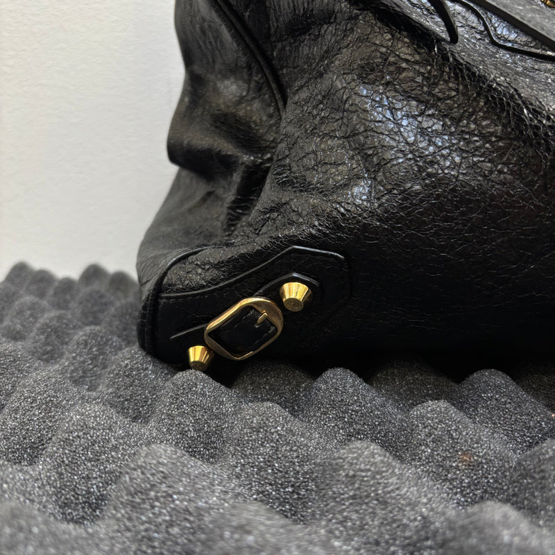 Balenciaga Velo Motocross Leather Handbag