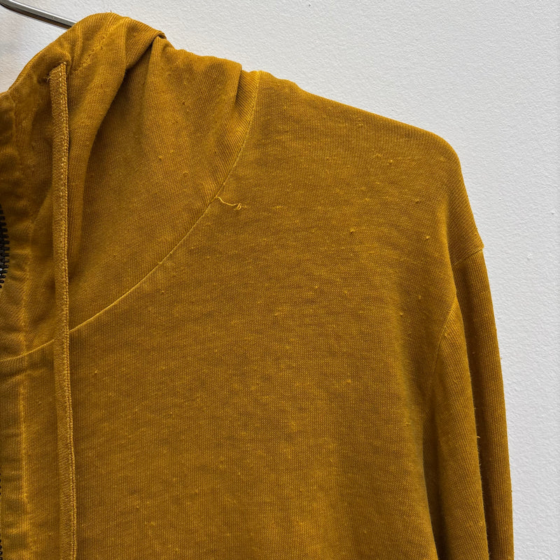Boris Bidjan Saberi Mustard Zip Up Hoodie