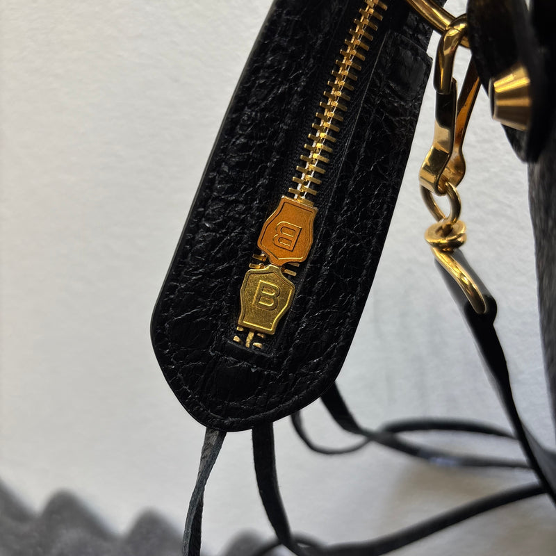 Balenciaga Velo Motocross Leather Handbag
