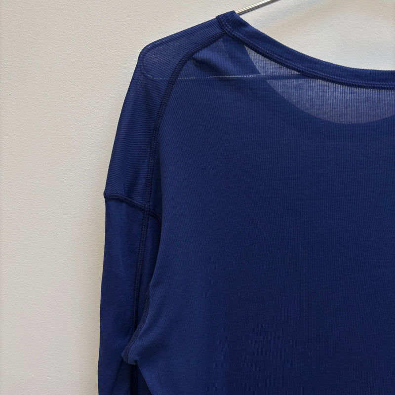 Boris Bidjan Saberi Nuclear Blue Micro Rib Tee