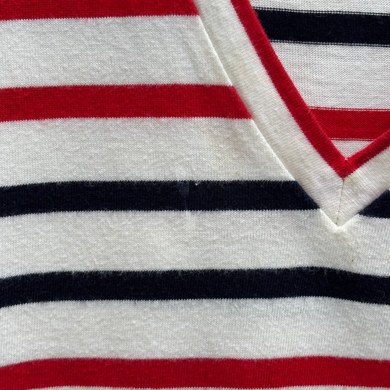 DSquared2 Striped V- Neck Top