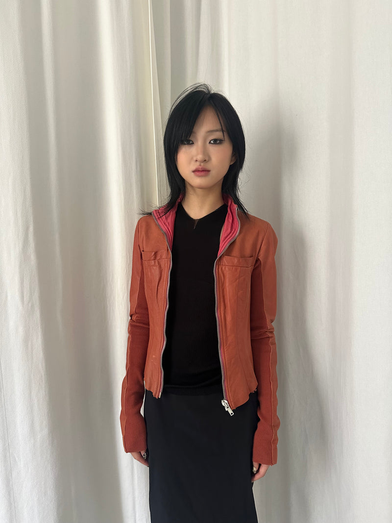 00s Rick Owens Olmar & Marita Era Leather Jacket