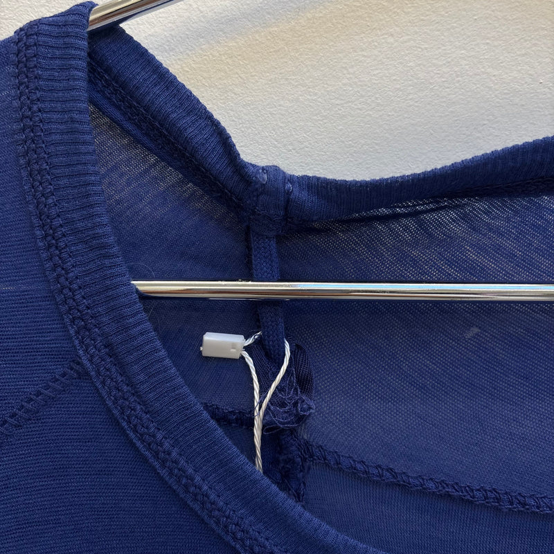 Boris Bidjan Saberi Nuclear Blue Cross Seam Tee