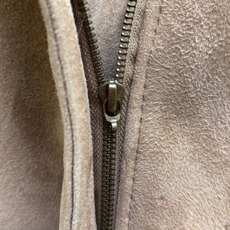 Damir Doma Suede & Fur Beige Moto Jacket