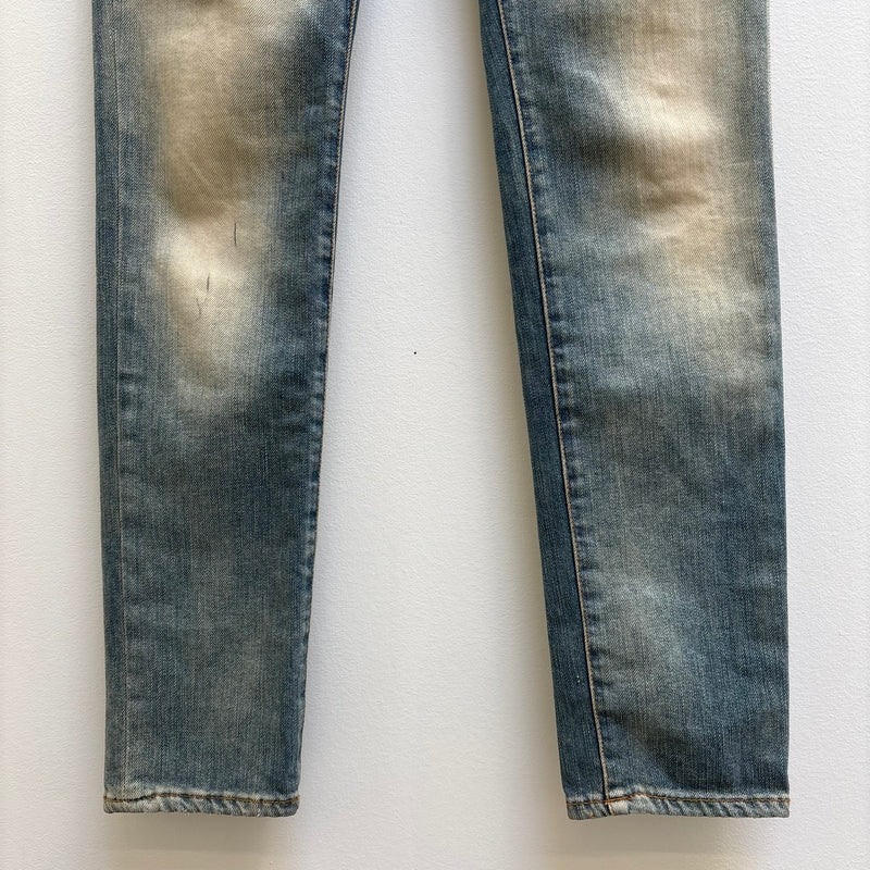 FW11 Balmain Studded Low Rise Skinny Jeans