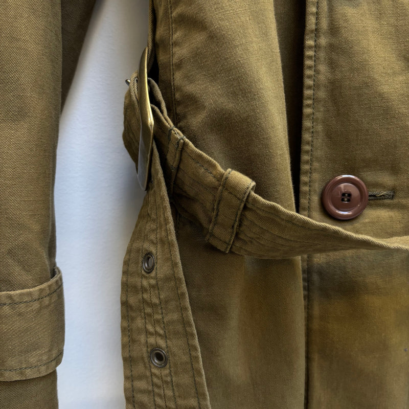Le Grand Bleu (L.G.B.) Khaki Trench Coat Royal Flash