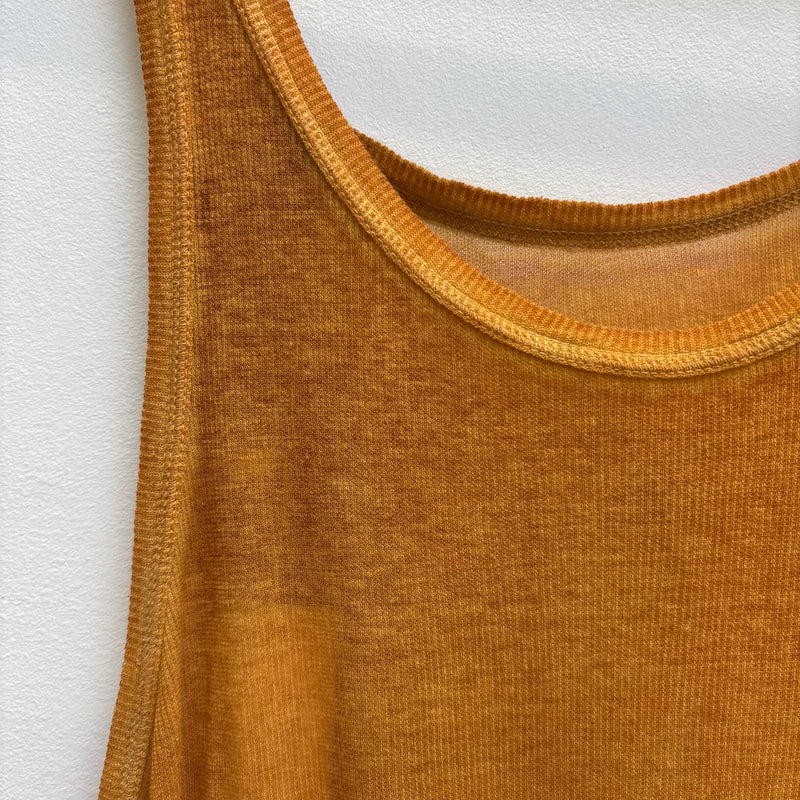 Boris Bidjan Saberi Burnt Yellow Tank Top