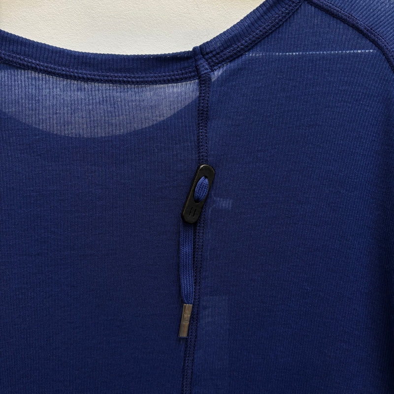 Boris Bidjan Saberi Nuclear Blue Micro Rib Tee