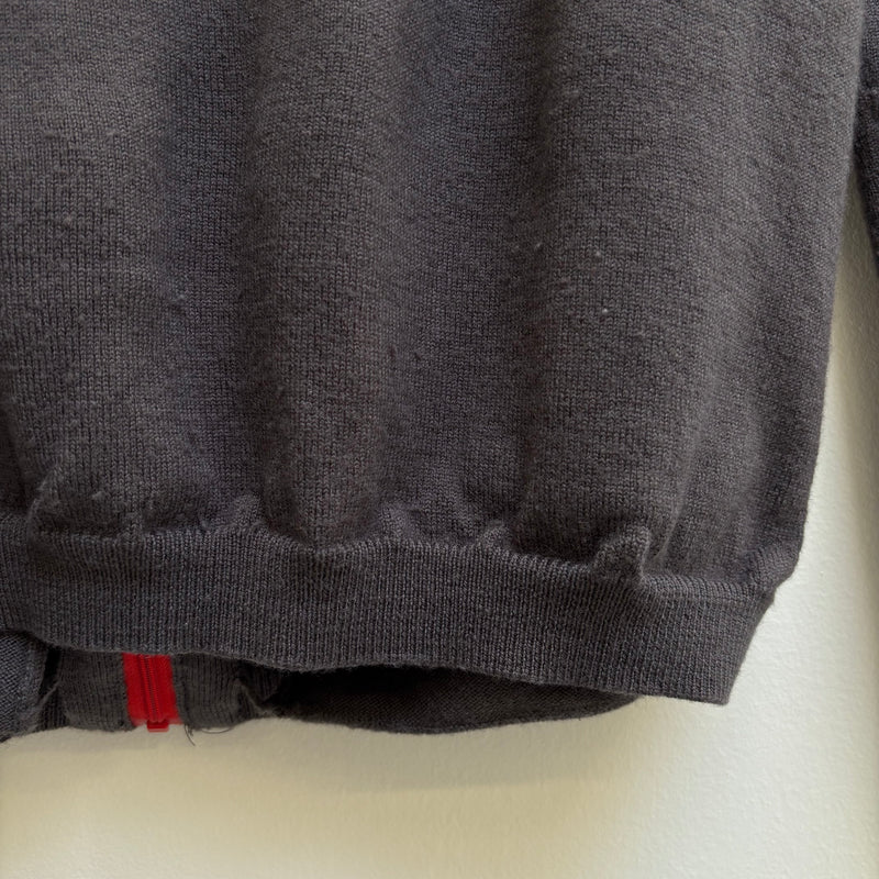 Jean Paul Gaultier Knit Zip Up Turtleneck Sweater