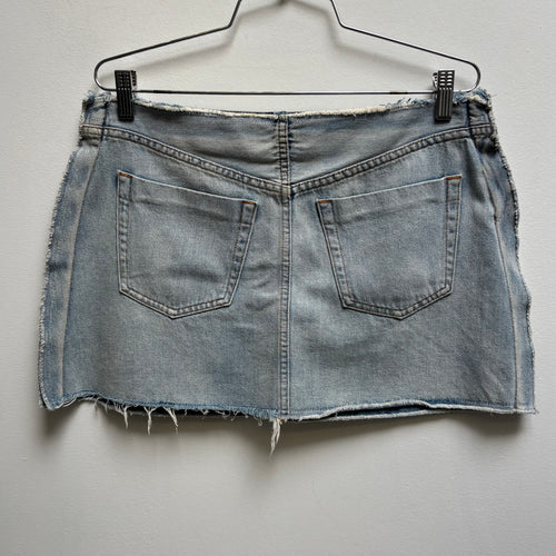 SS17 Maison Margiela MM6 Inside Out Denim Skirt