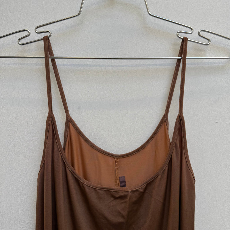 Rick Owens Lilies Dark Tangerine Long Tank Dress