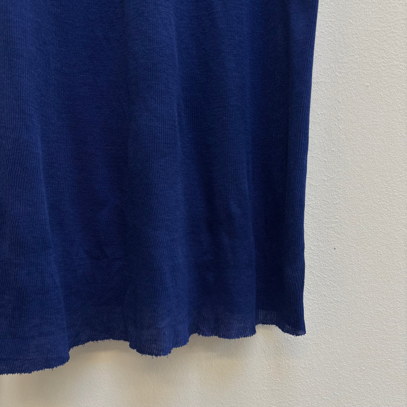 Boris Bidjan Saberi Nuclear Blue Micro Rib Tee
