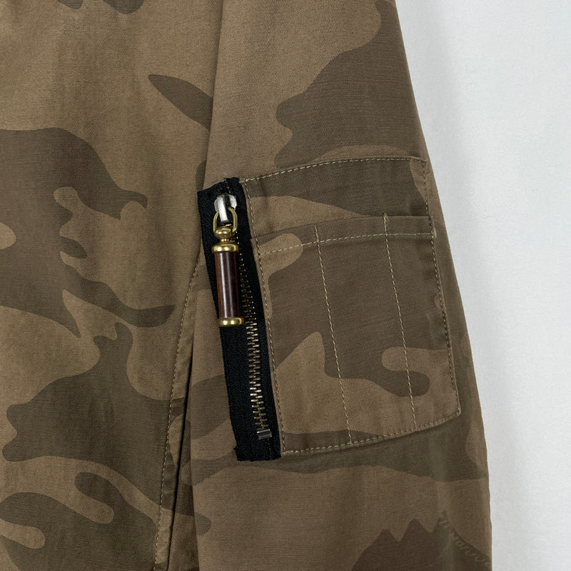 Kyoji Maruyama Fur Lined Camo Zip Jacket