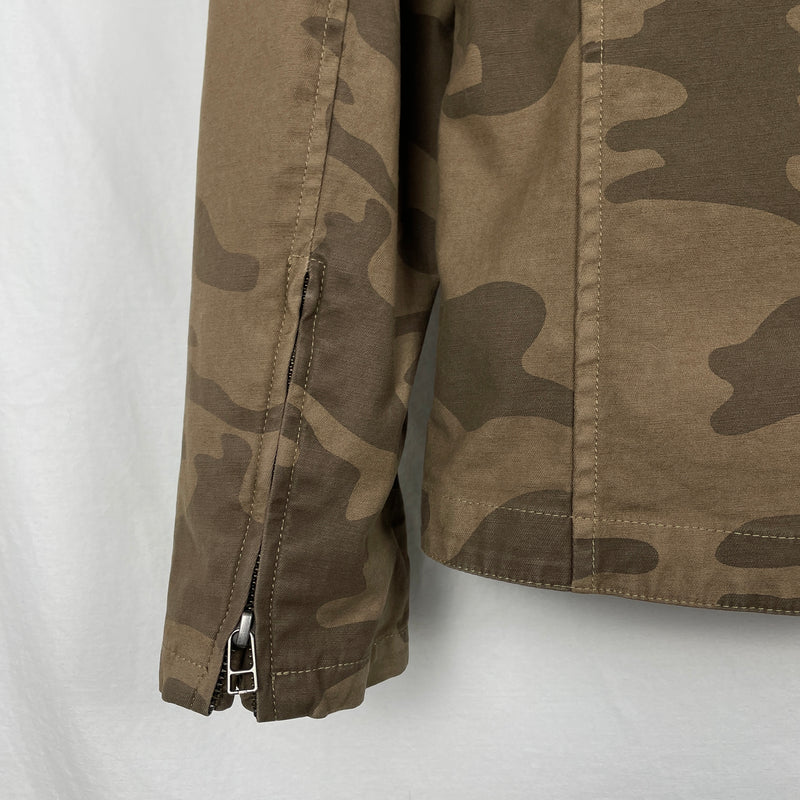 Kyoji Maruyama Fur Lined Camo Zip Jacket
