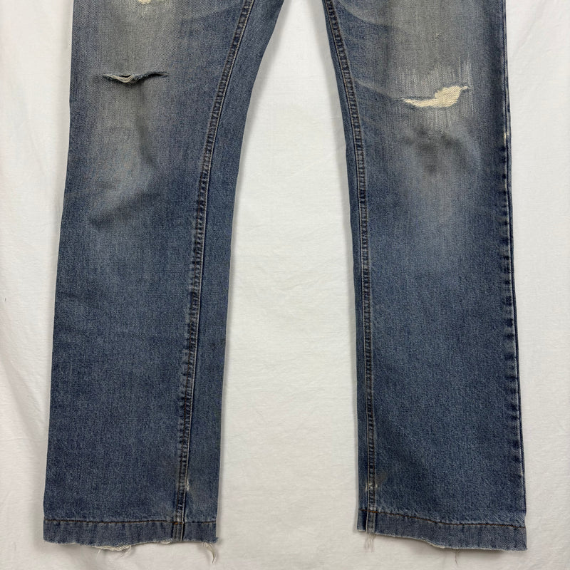 00s Dolce&Gabbana Distressed Light Wash Mom Jeans