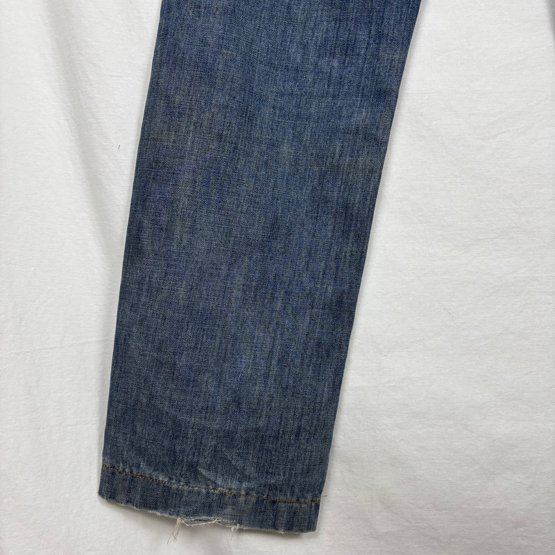 00s Dolce&Gabbana Coloured Stitch Dark Wash Relaxed Jeans