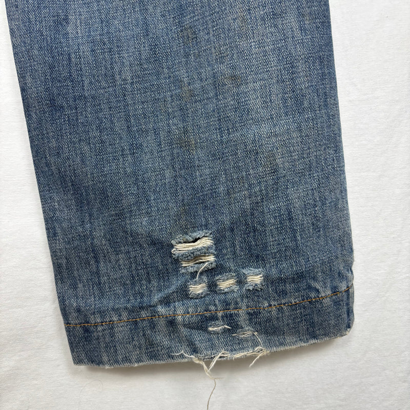 00s Dolce&Gabbana Coloured Stitch Dark Wash Relaxed Jeans