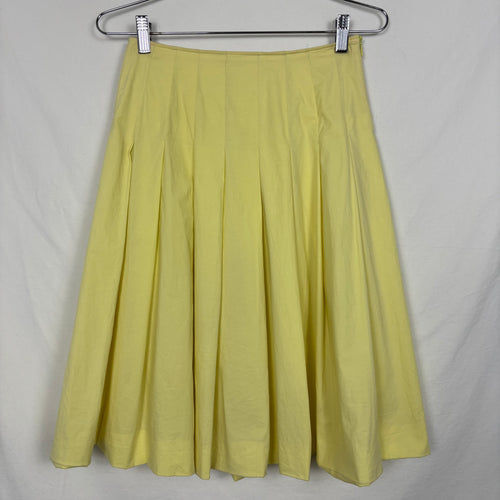 90s Miu Miu Pleated Summer Midi Skirt