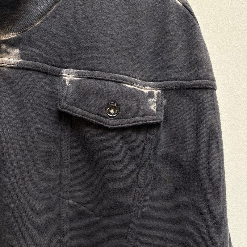 Diesel Industry Distressed Cape Grey Poncho