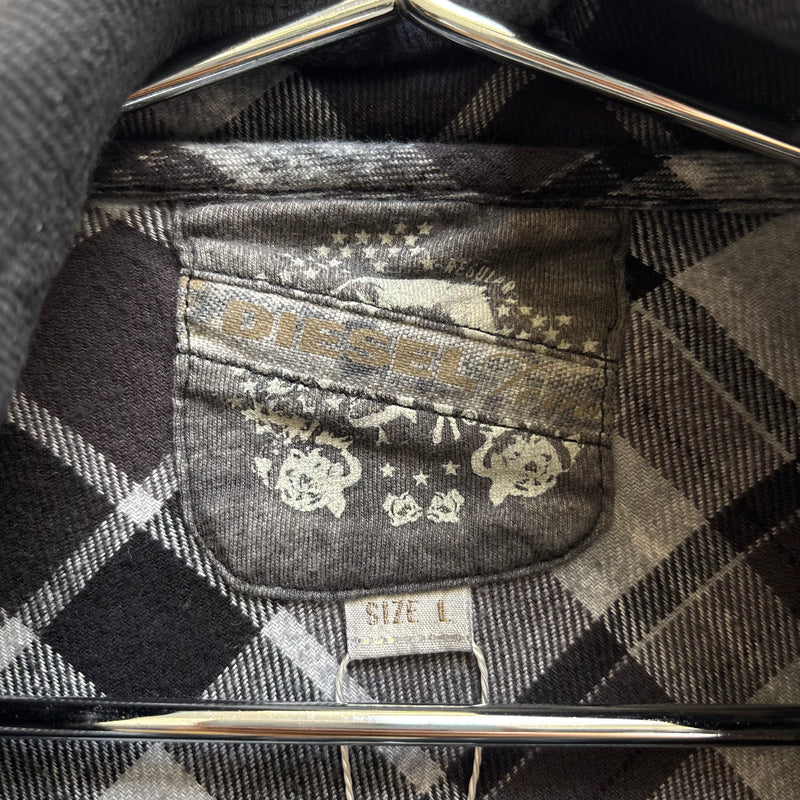 Diesel Industry Distressed Cape Grey Poncho