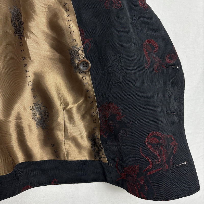 00s Jean Paul Gaultier Classique Back Printed Patterned Vest