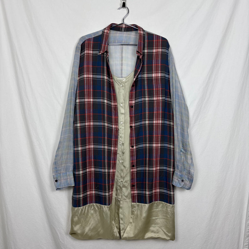 SS13 Dries Van Noten Plaid Blouse Dress