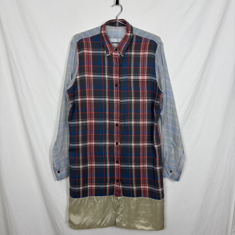 SS13 Dries Van Noten Plaid Blouse Dress