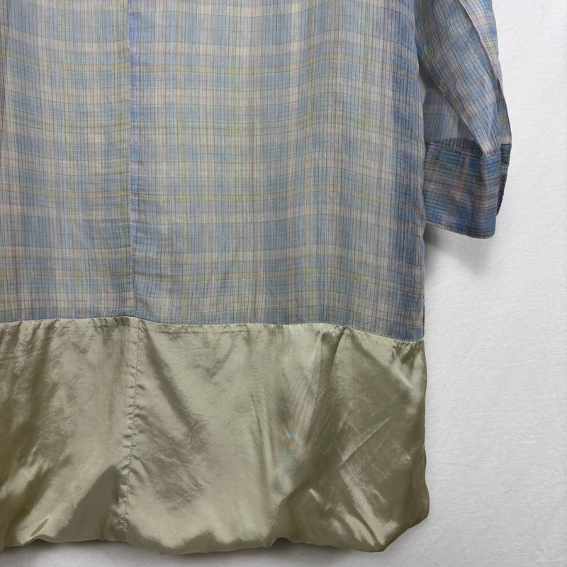 SS13 Dries Van Noten Plaid Blouse Dress