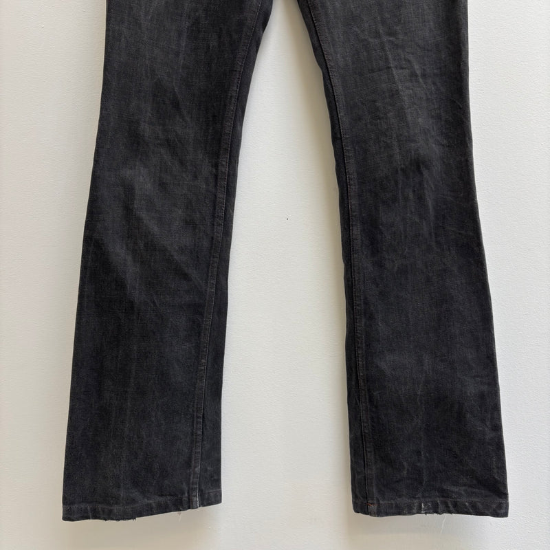 RipVanWinkle Fade Black Flared Denim