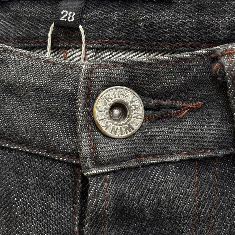 RipVanWinkle Fade Black Flared Denim