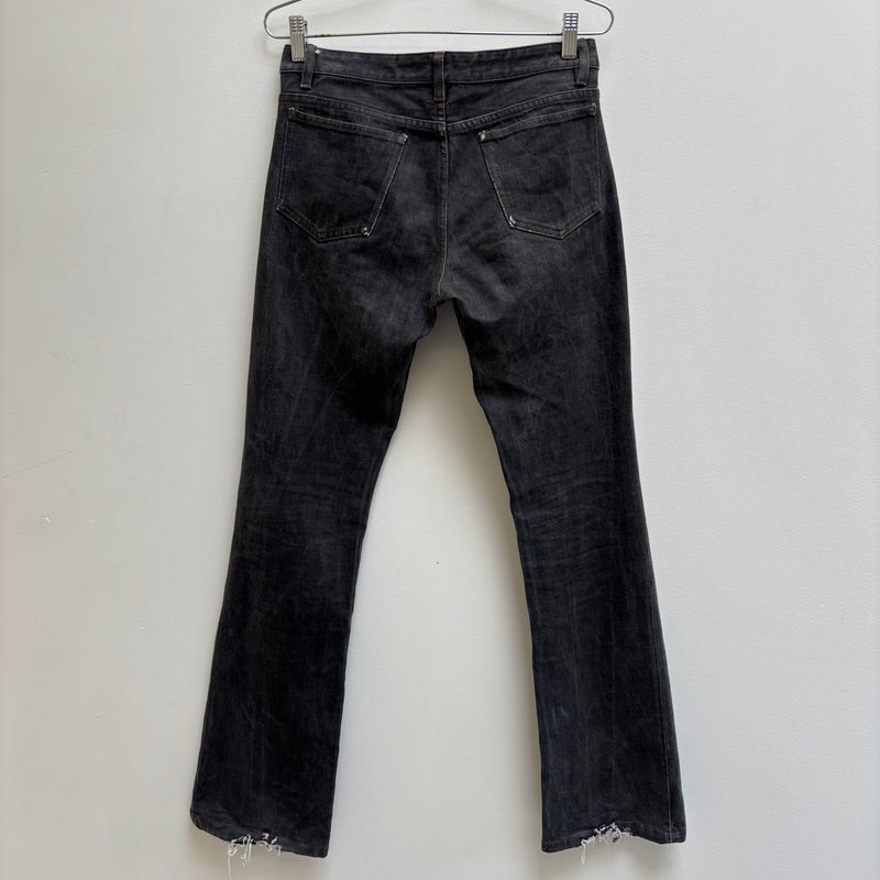 RipVanWinkle Fade Black Flared Denim