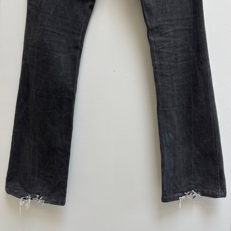 RipVanWinkle Fade Black Flared Denim