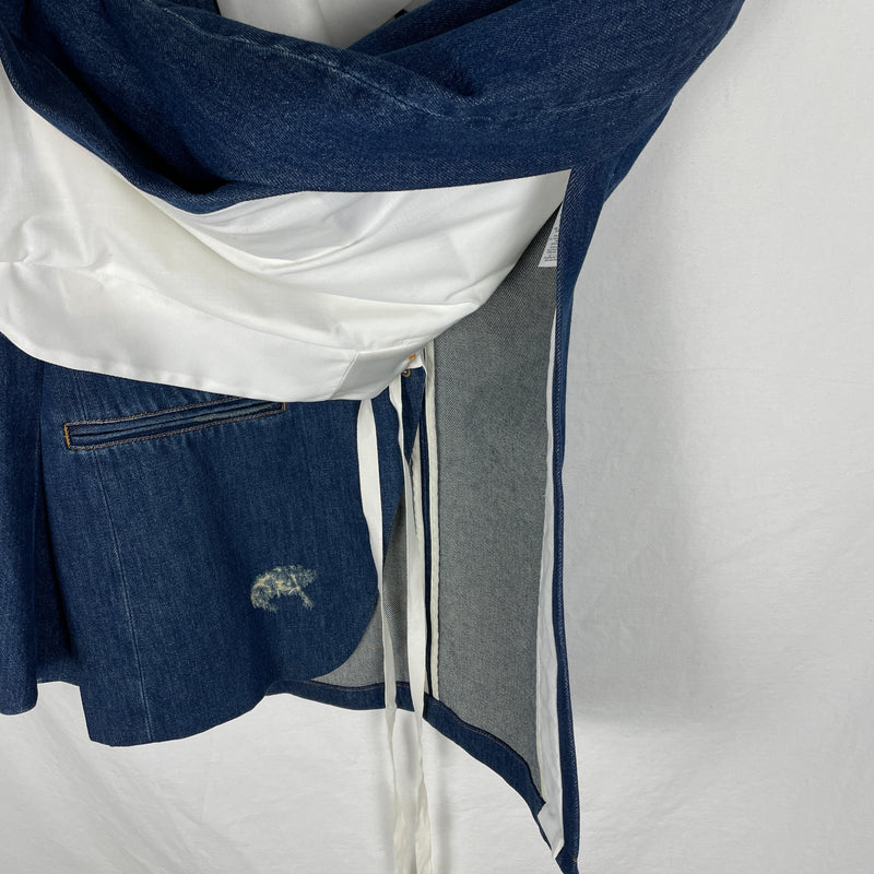 SS20 Maison Margiela MM6 Shawl Lapel Docking Blazer