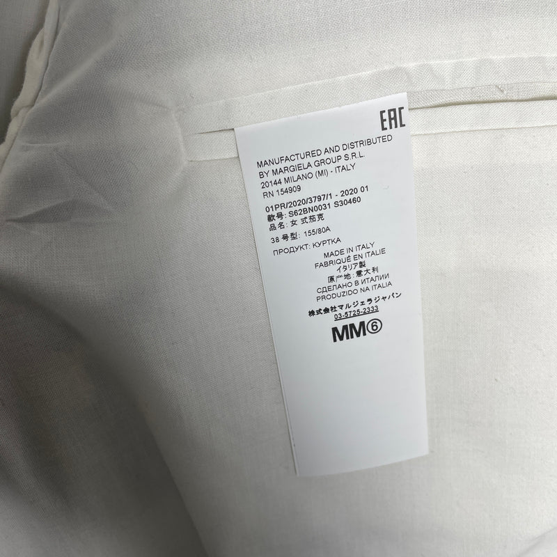 SS20 Maison Margiela MM6 Shawl Lapel Docking Blazer