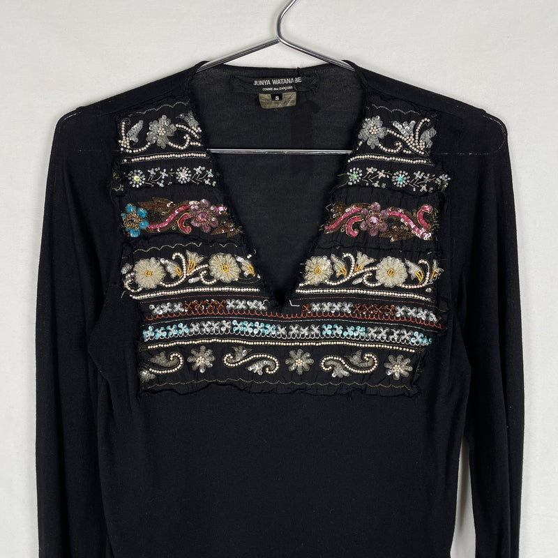Junya Watanabe Sequinned Longsleeve Top
