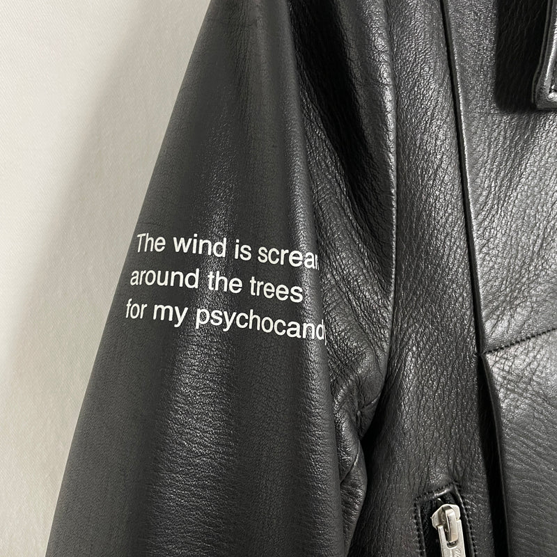 SS14 Undercover “Psychocandy” Biker Leather Jacket