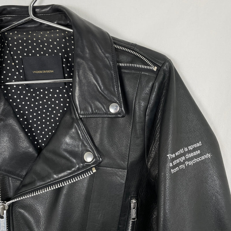 SS14 Undercover “Psychocandy” Biker Leather Jacket