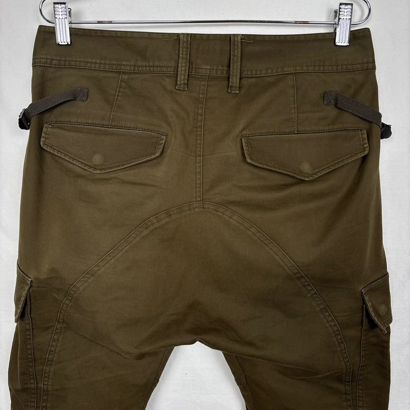 00s Katharine Hamnett Asymmetric Cargo Pants