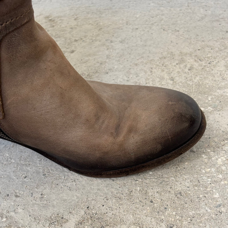 A.S. 98 Light Brown Shadow Ankle Boots
