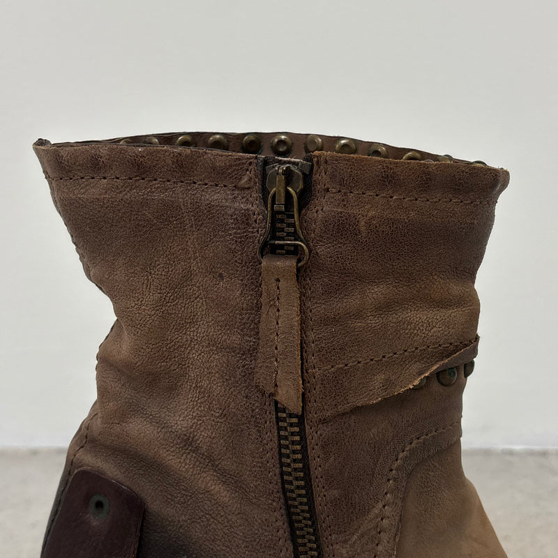 A.S. 98 Light Brown Shadow Ankle Boots