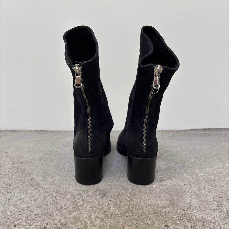 Elena Iachi Suede Leather Heeled Boots