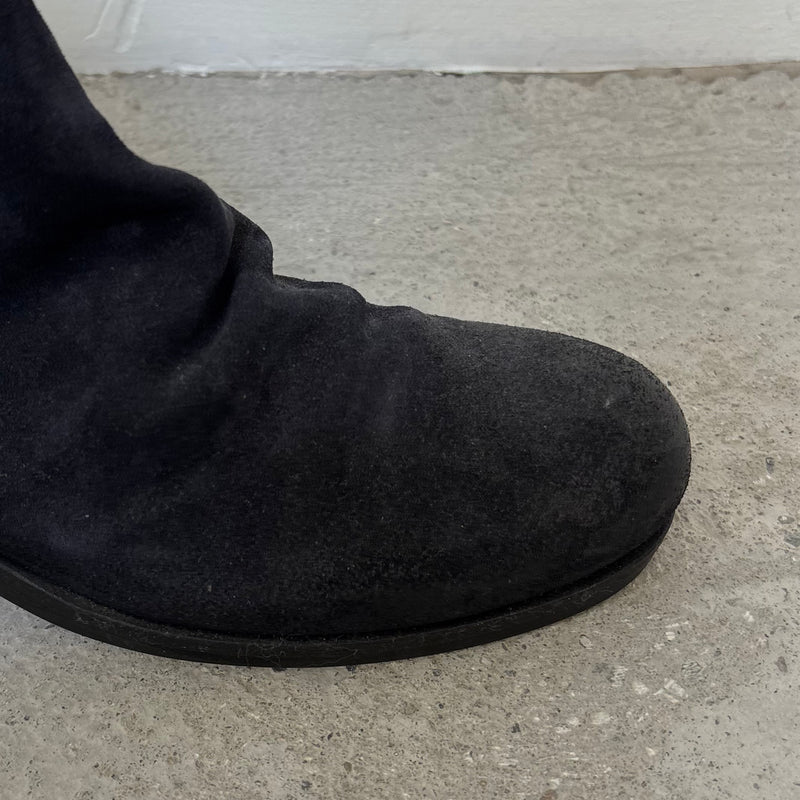 Elena Iachi Suede Leather Heeled Boots